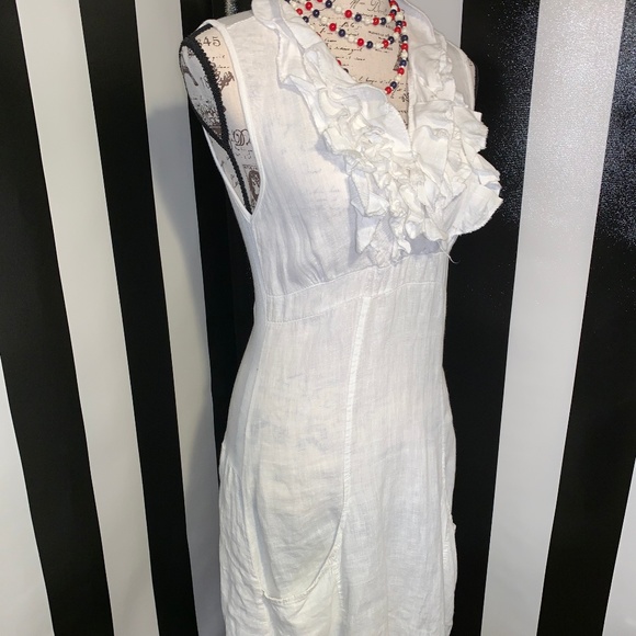 Piazza Roma XS Linen Dress - Picture 1 of 8